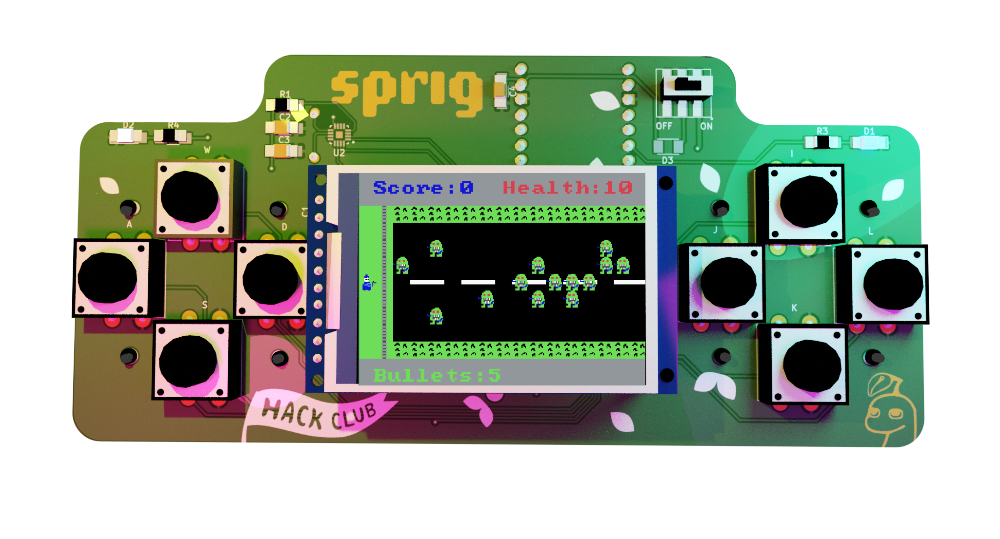 cool 3d redner  of Sprig console